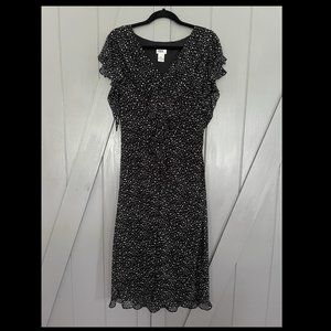 JBS black and white polkadot dress